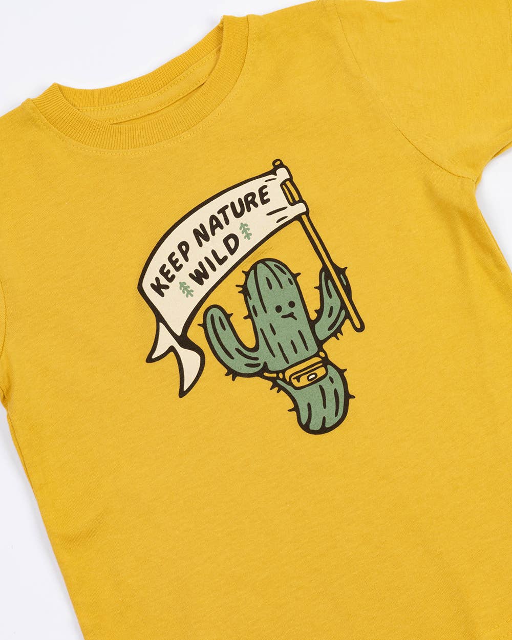 Happy Camper Saguaro Toddler Tee | Mustard