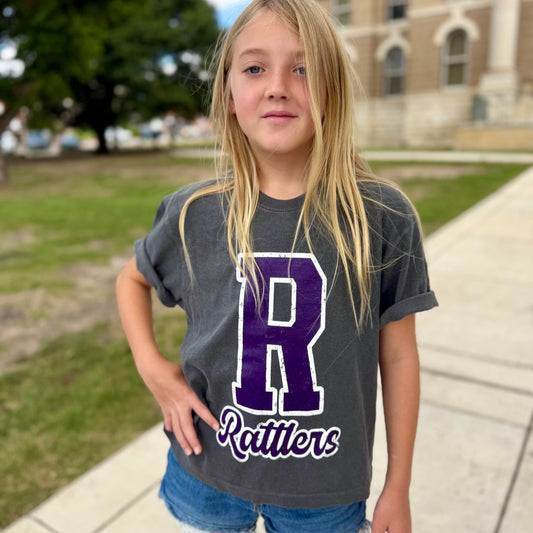 R for Rattlers crop tee