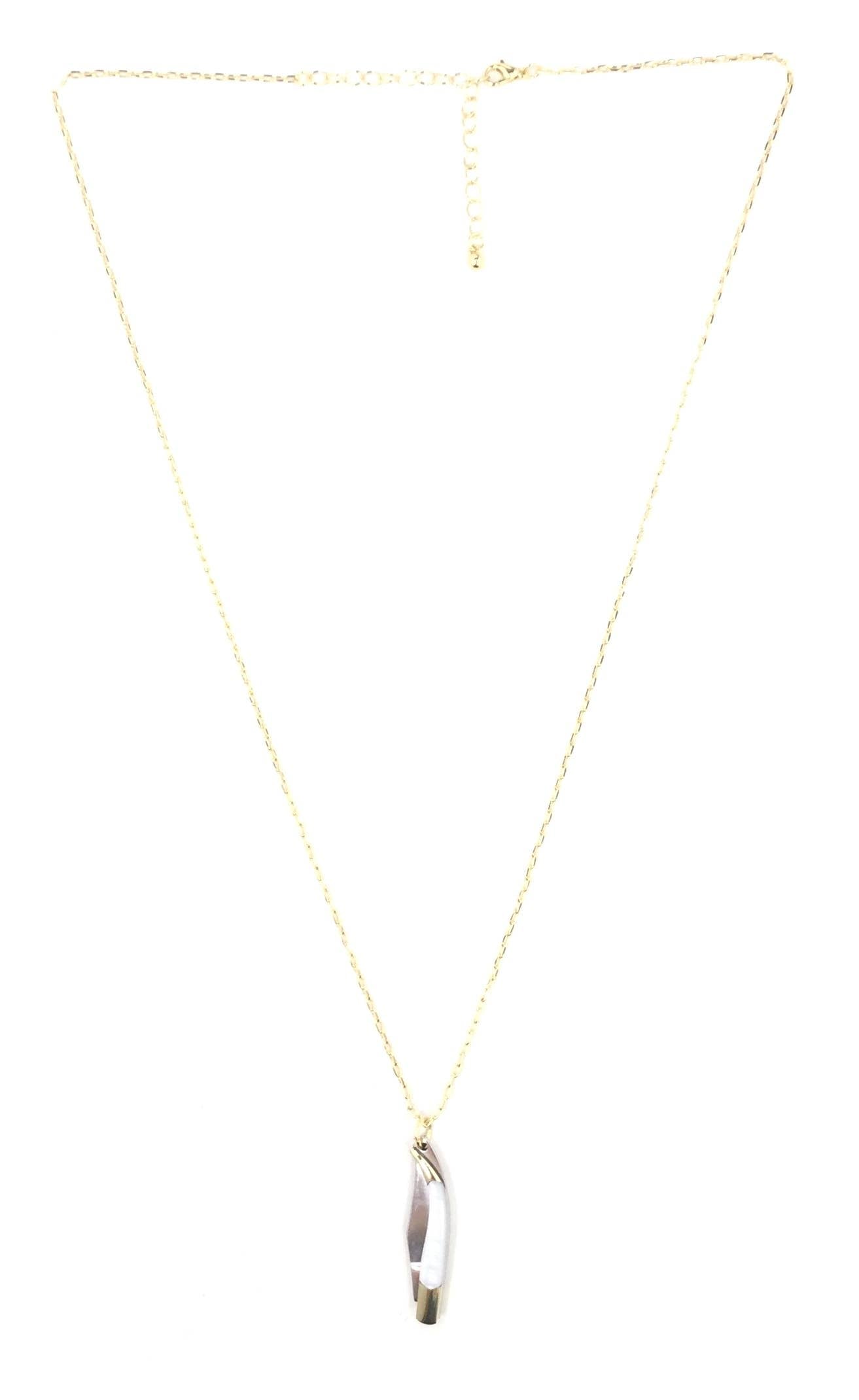 Pearl-Handled Folding Knife Necklace