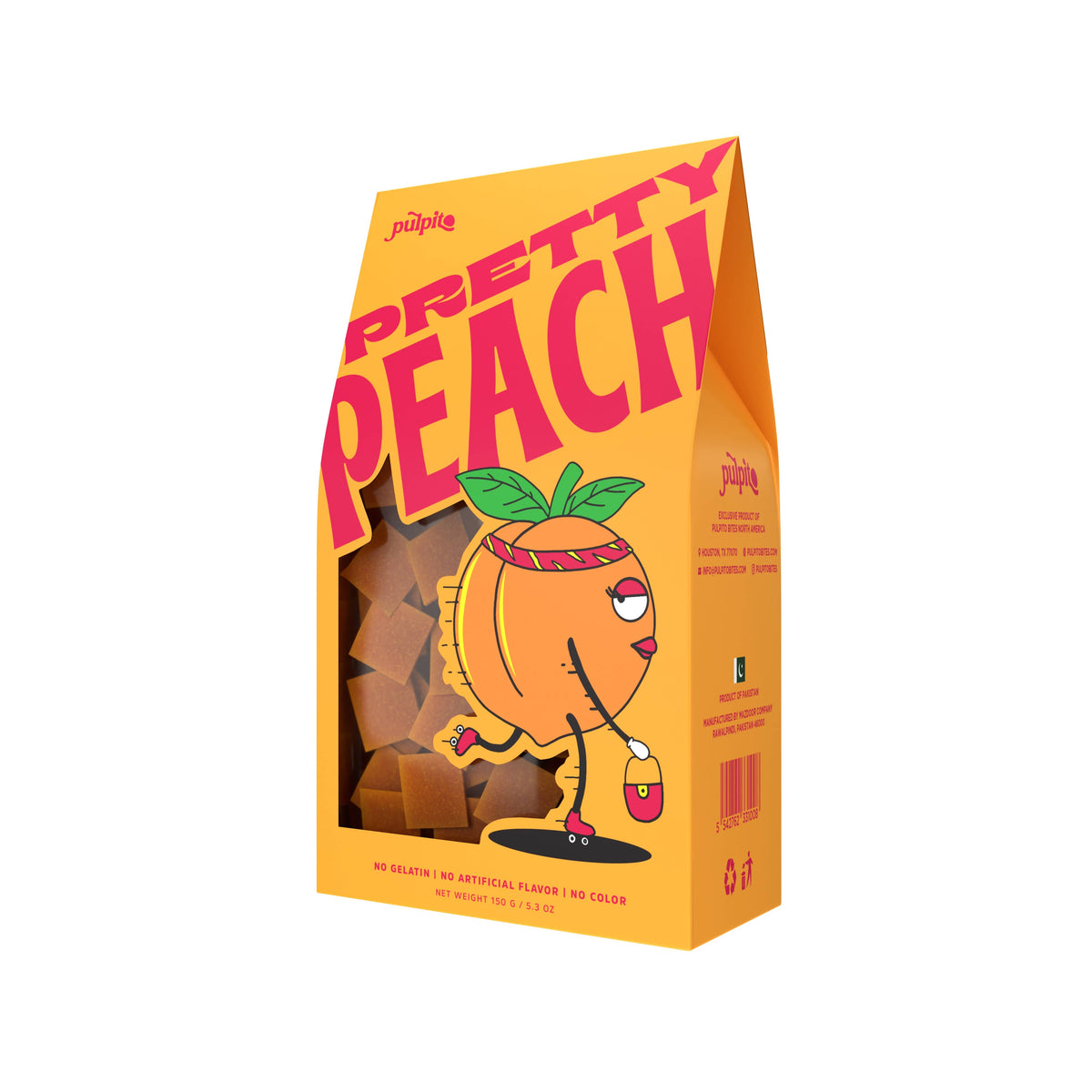 Pretty Peach  - Natural Fruit Snacks - Dried Fruit Bites