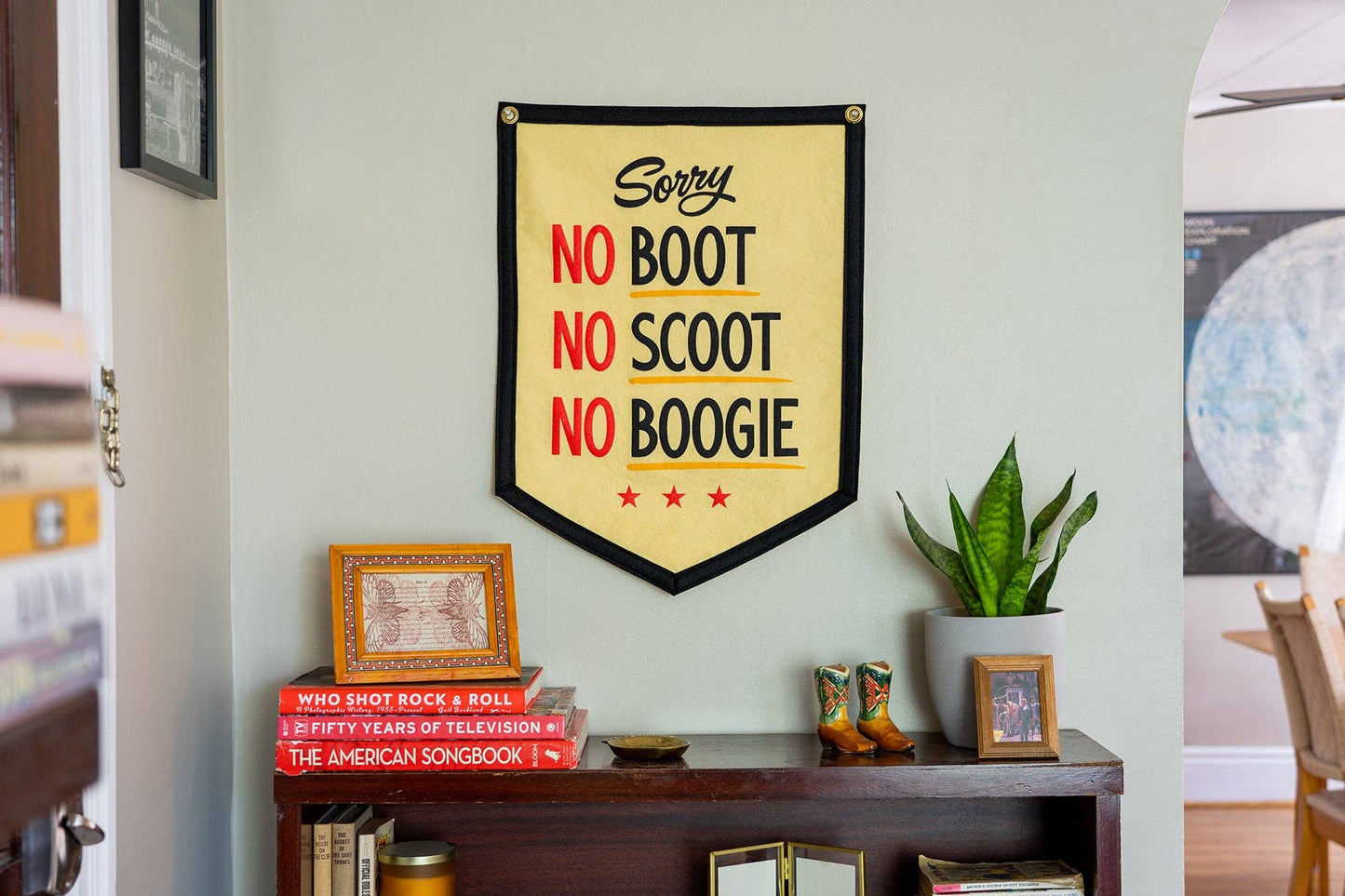 No Boot No Scoot No Boogie Camp Flag • Holy Smokes x Oxford