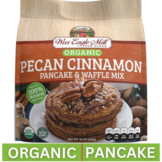 Pecan Cinnamon Whole Grain Pancake/Waffle Mix, Organic 22 oz
