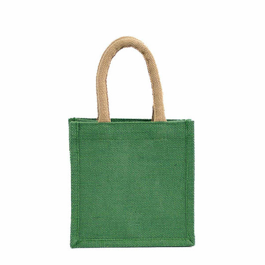 Jute Petite Gift Tote   Kelly   7x7x5