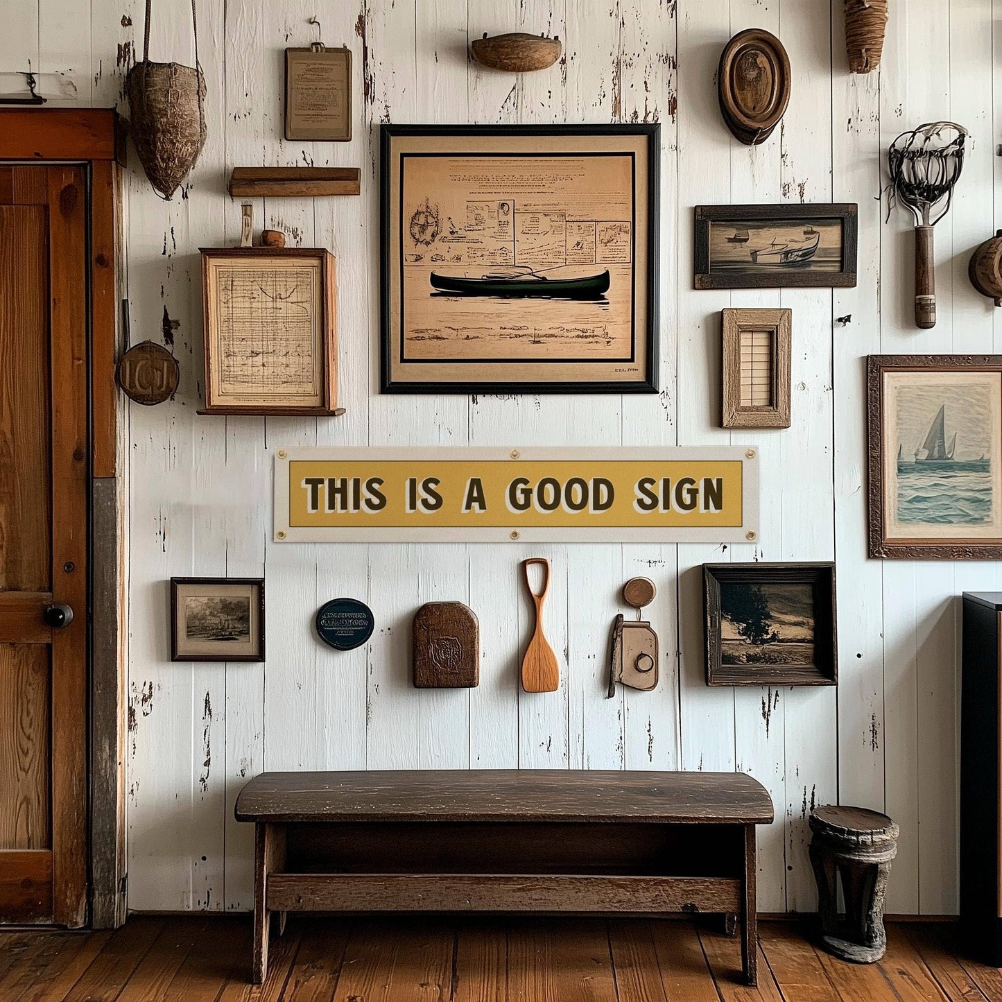 This is a Good Sign Felt Banner