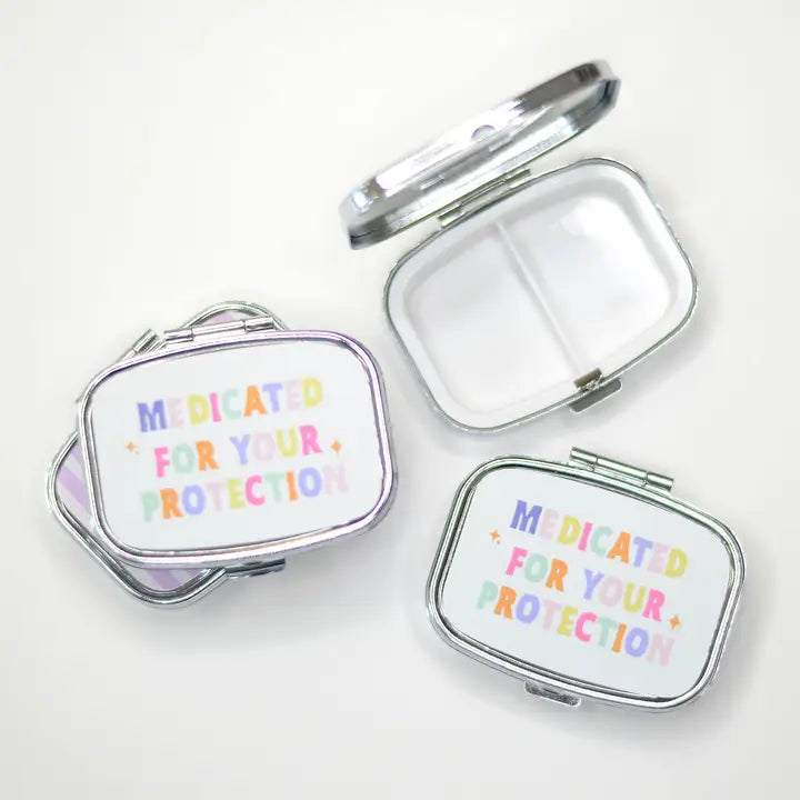 Funny Pill Box Compact Mirror