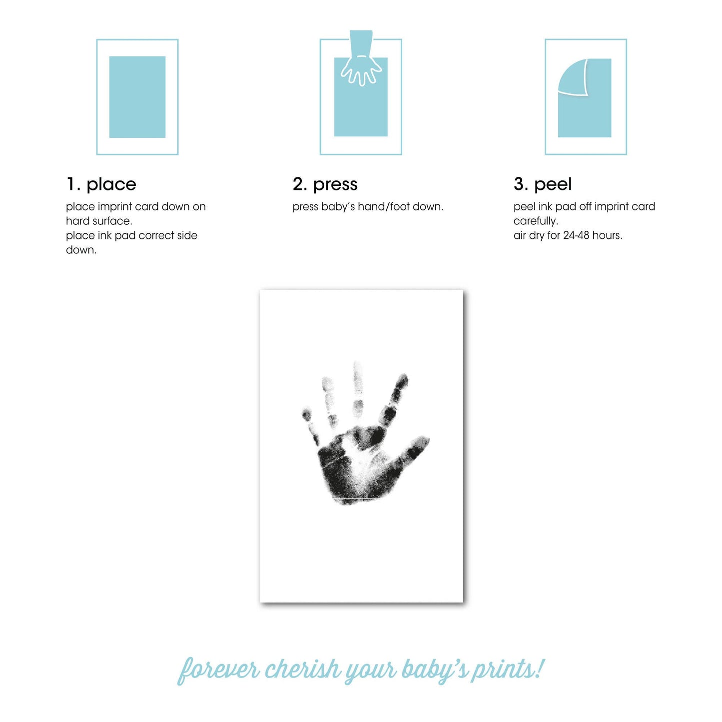 Baby Handprint or Footprint Clean-Touch Ink Pad Kit