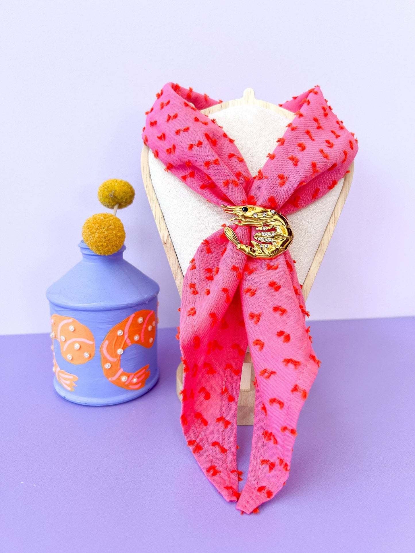 Fancy Shrimp Bandana Slide