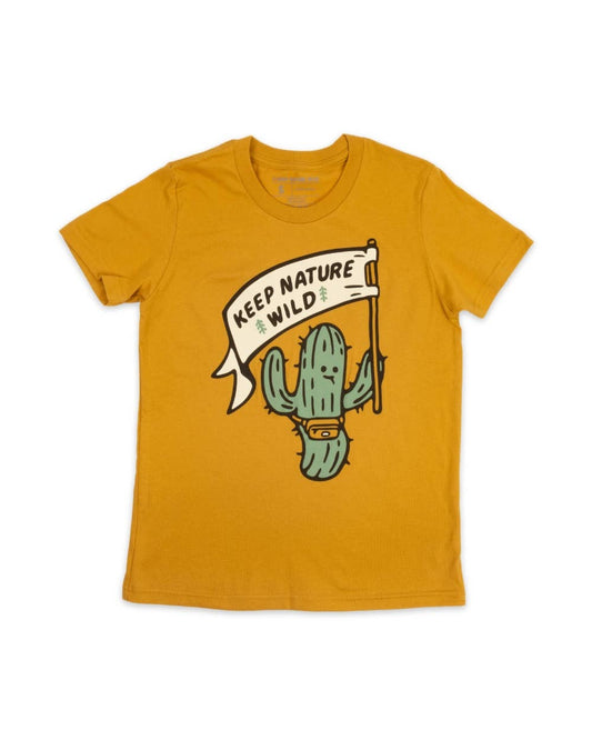 Happy Camper Saguaro Youth Tee | Mustard