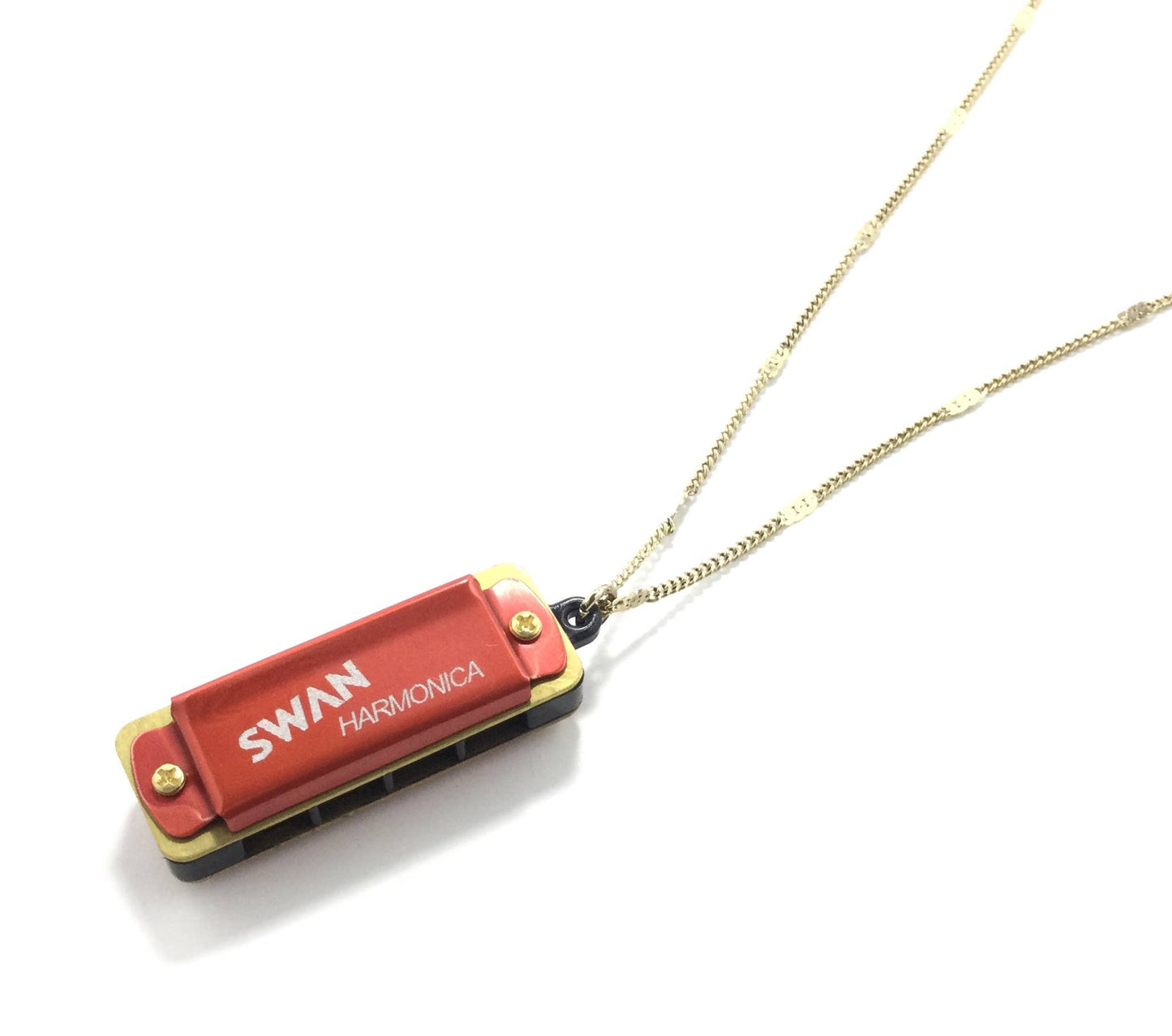 Mini Red Harmonica Necklace