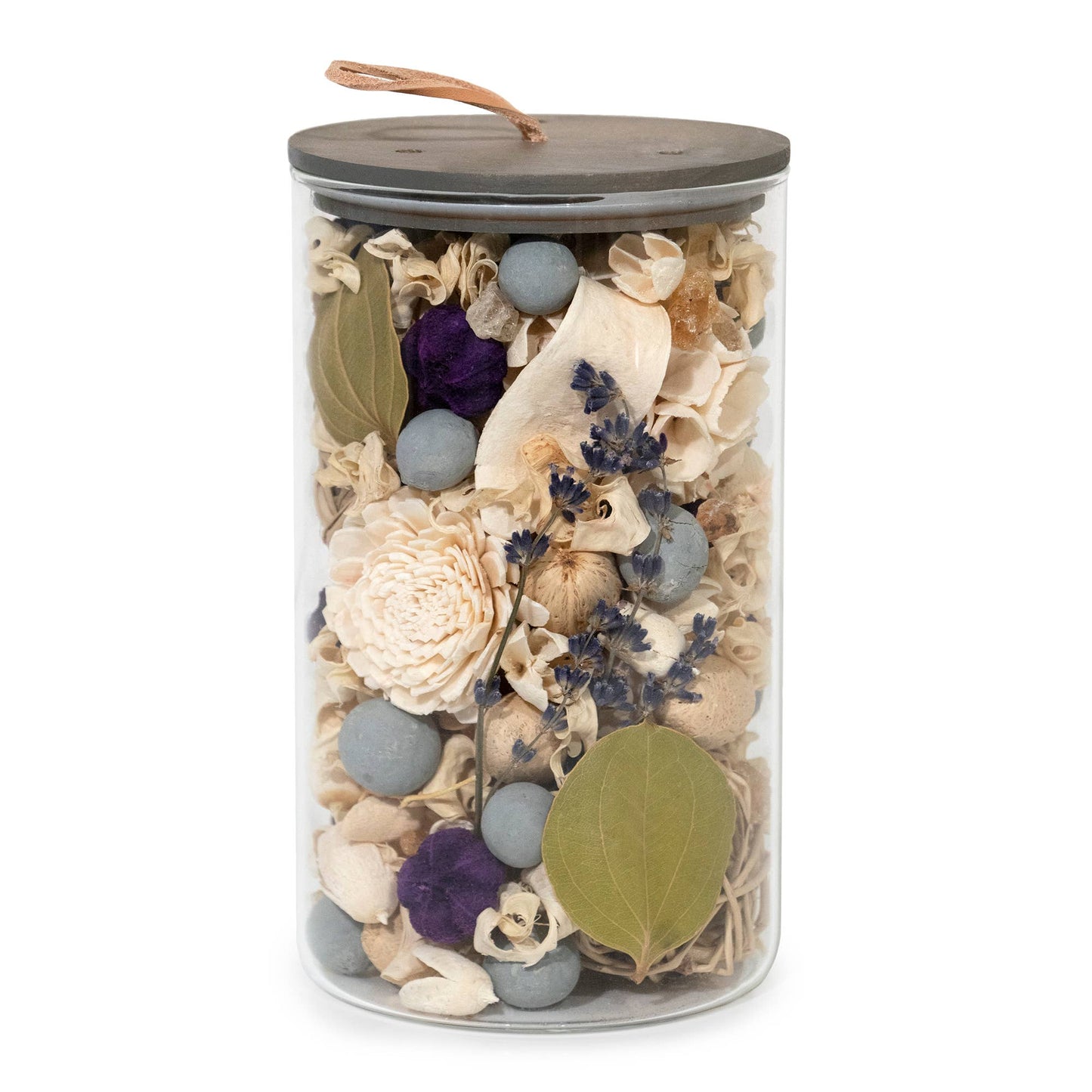 Amber Lavender Potpourri Jar