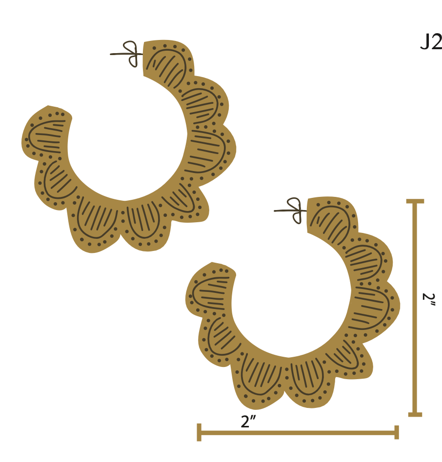 Monica Brass Earrings