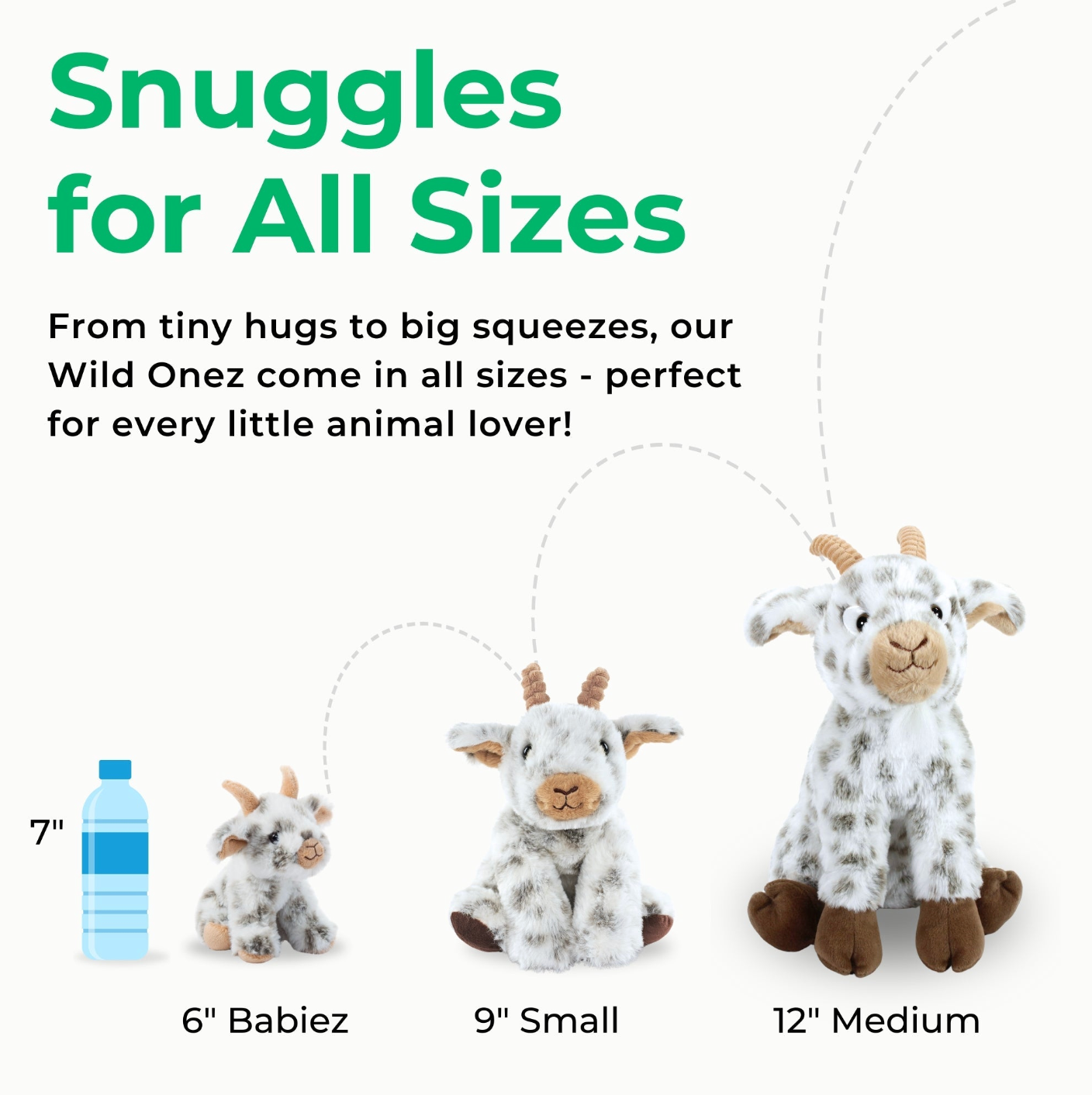 9" (18cm) Wild Onez Pygmy Goat Wild Life