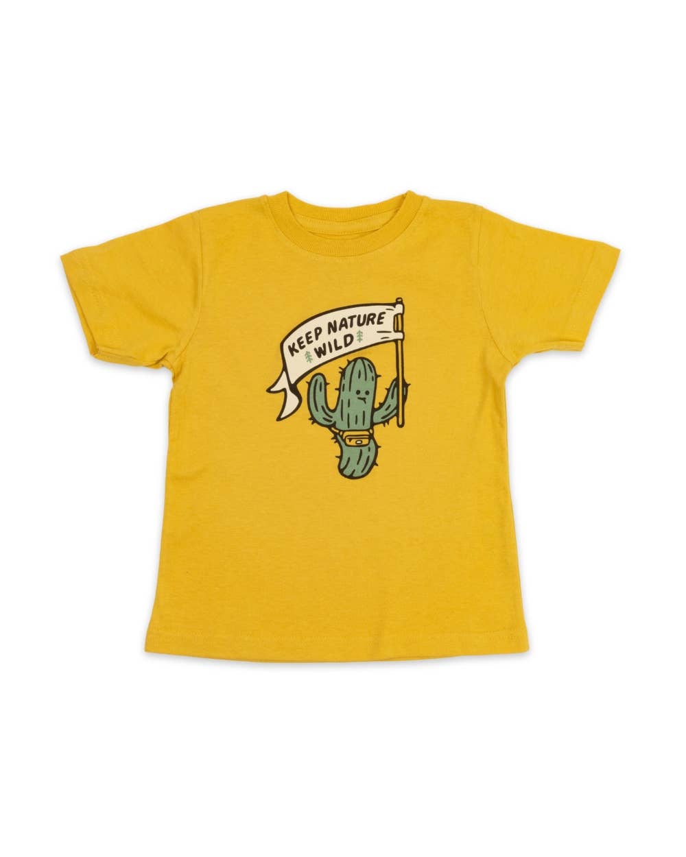 Happy Camper Saguaro Toddler Tee | Mustard