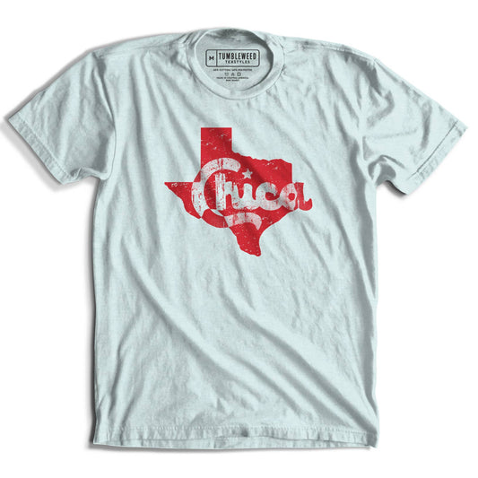 TX Chica Graphic Tee - Ice Blue