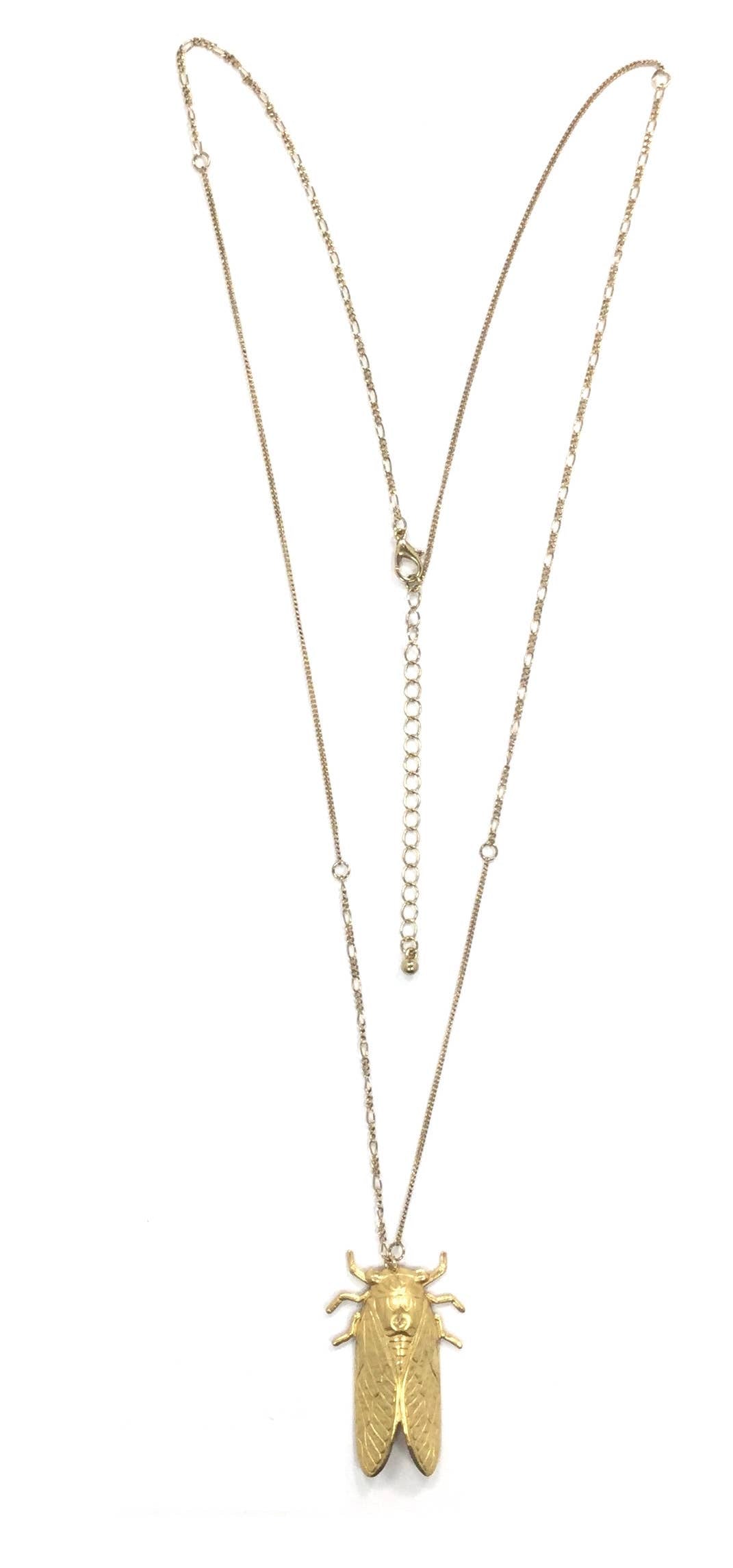 Cicada Pendant Necklace