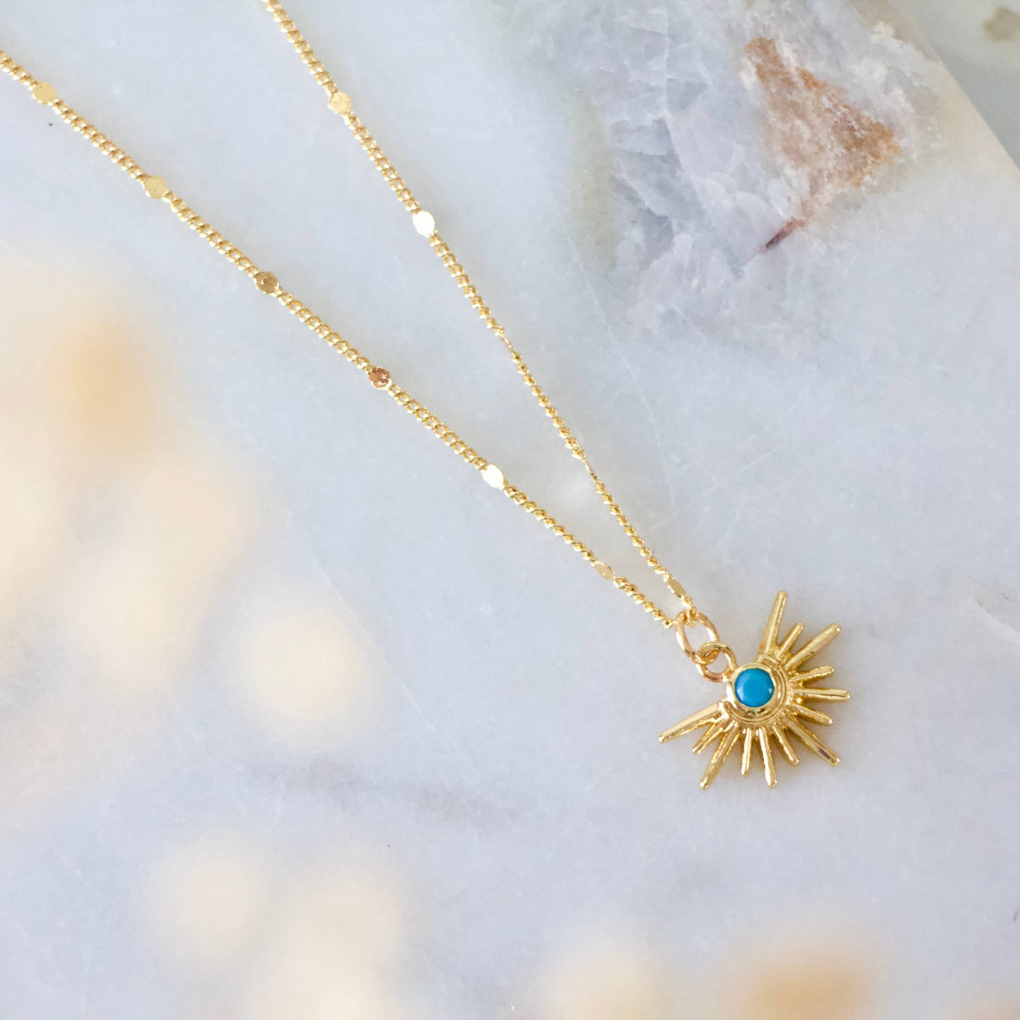 Turquoise Starburst Necklace