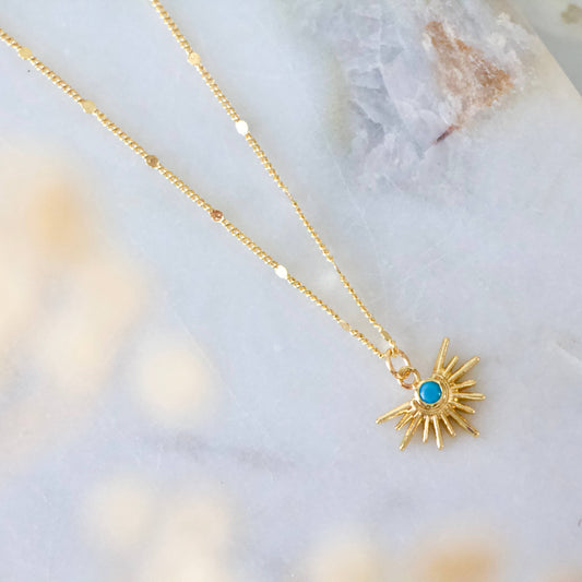 Turquoise Starburst Necklace