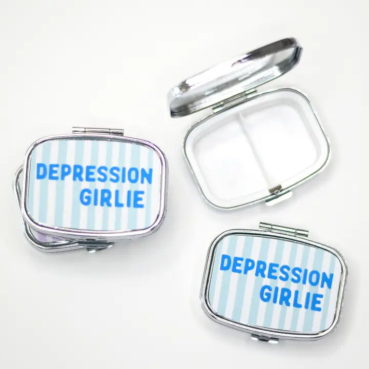 Funny Pill Box Compact Mirror