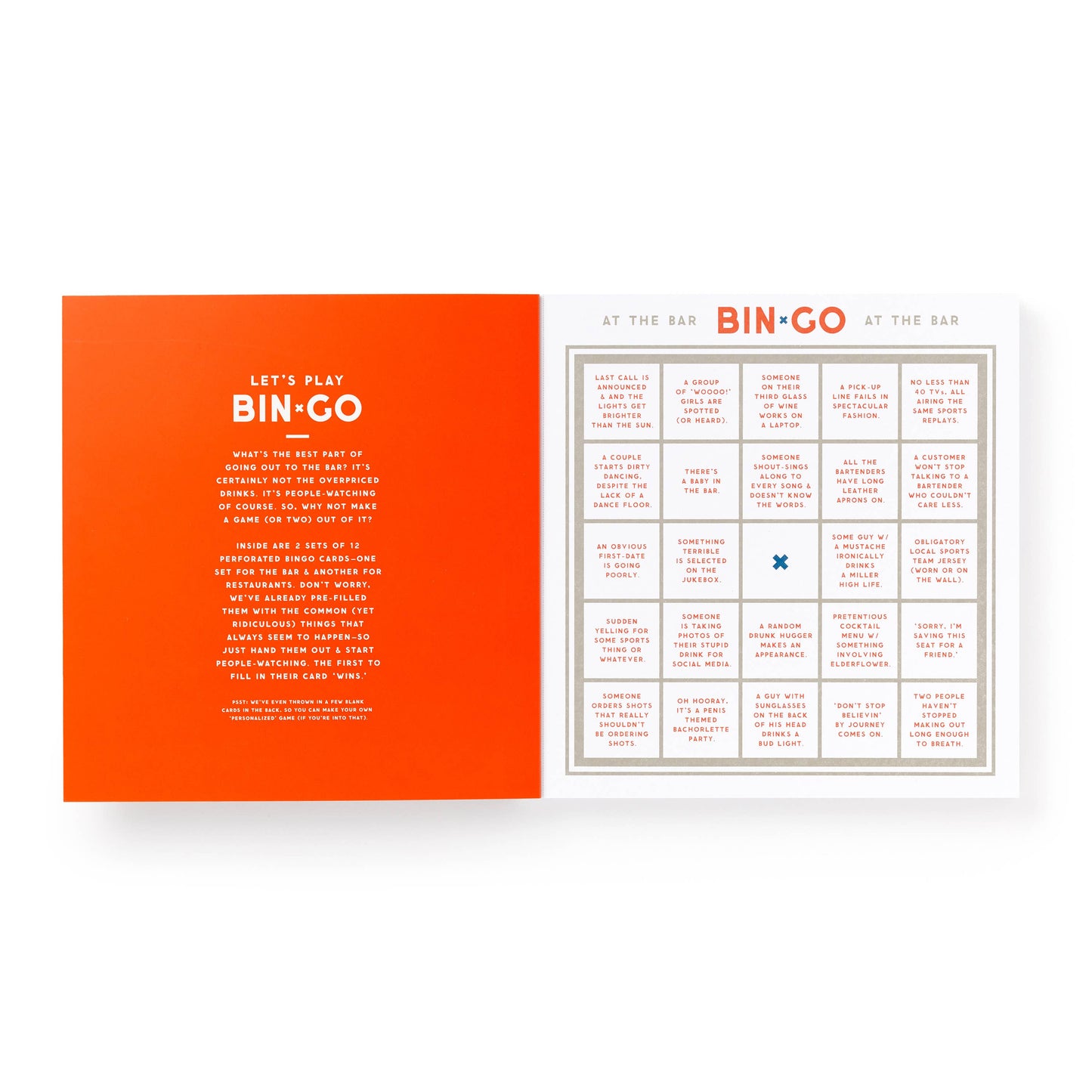 Bin-go Get A Few Drinks Bingo Book