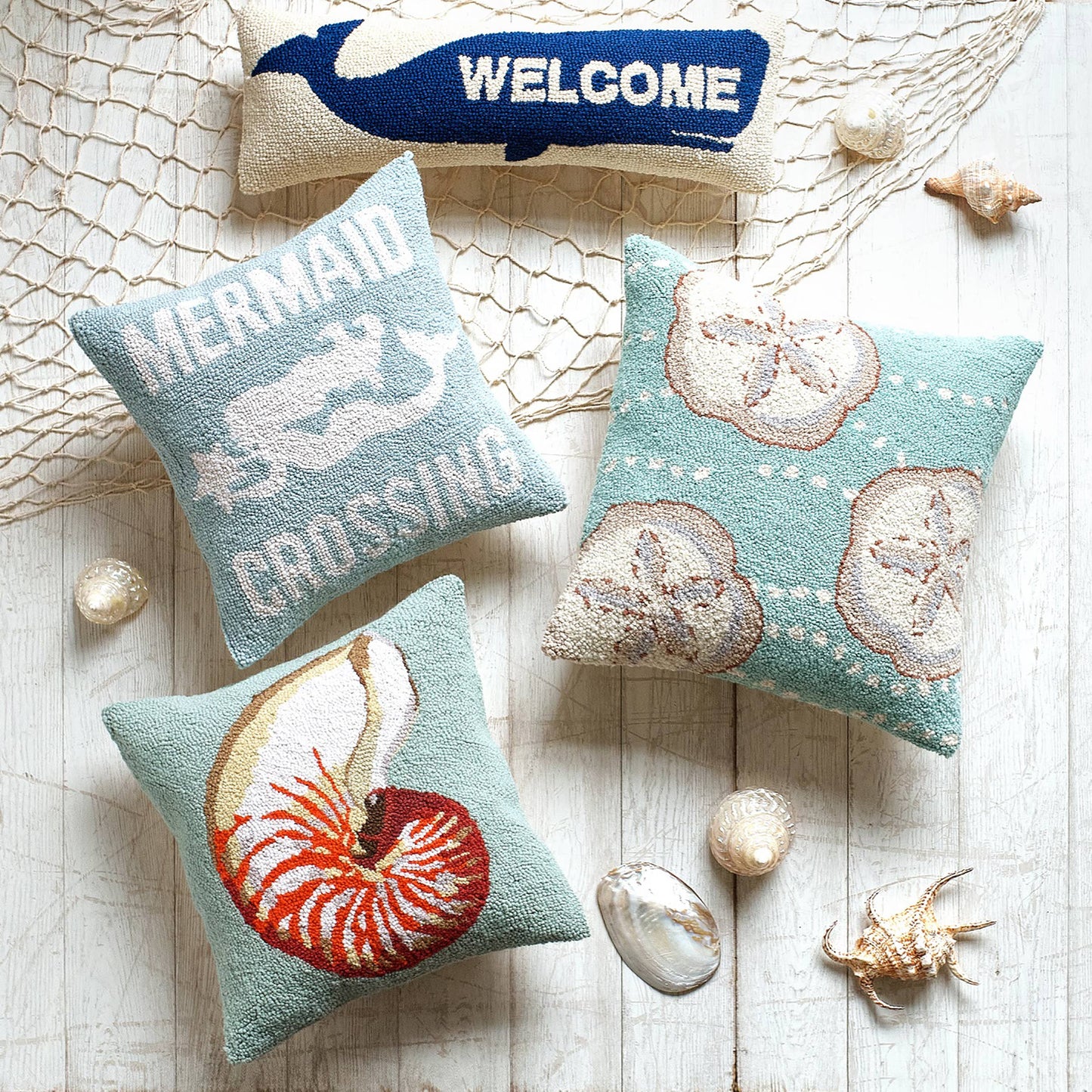 Mermaid Crossing Hook Pillow - The Pillow Shop