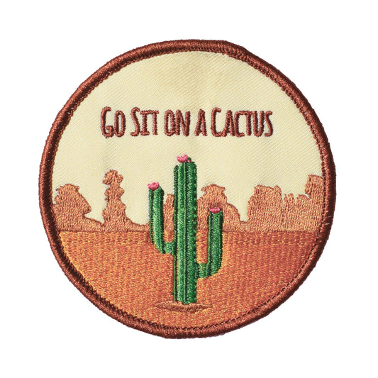 Go Sit On A Cactus (Iron-On Patch)