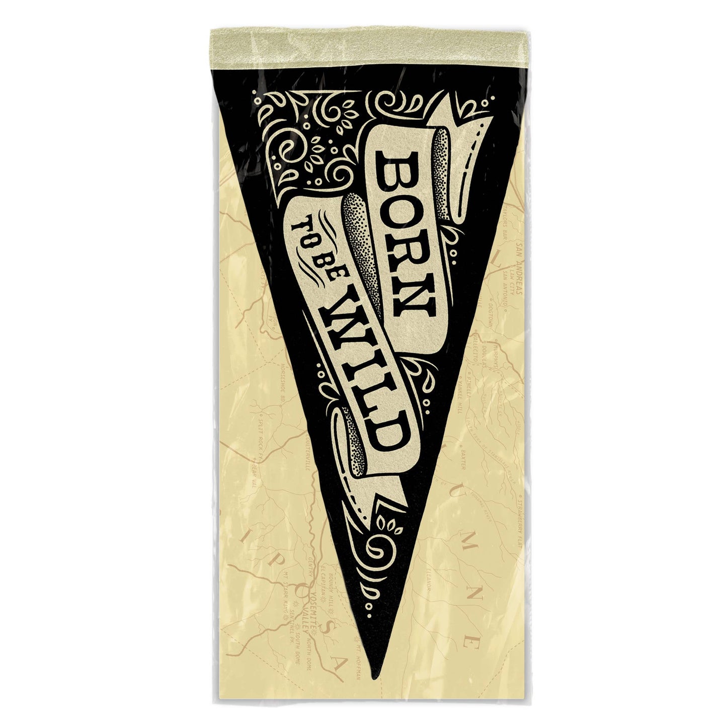 Born to Be Wild  Mini Pennant