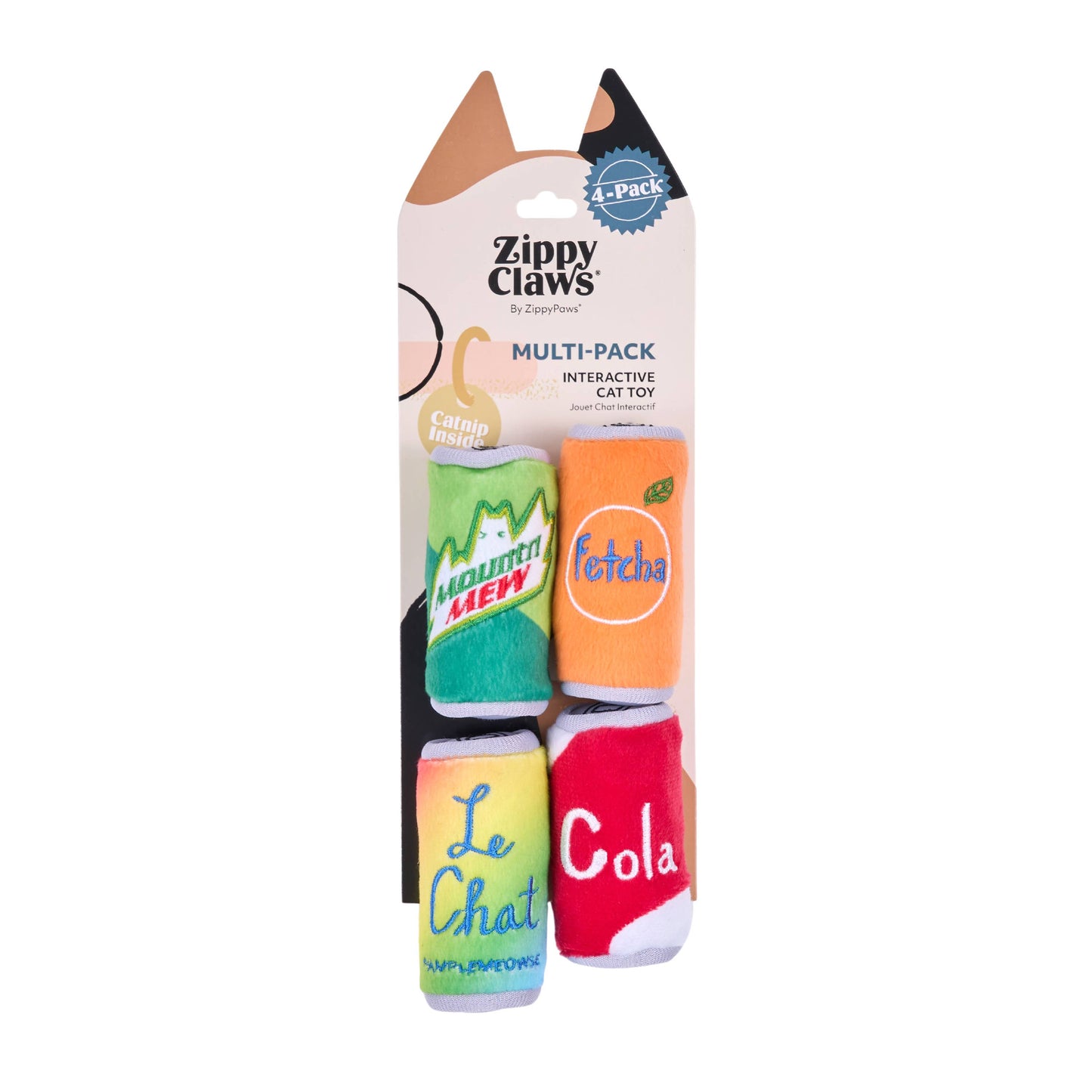 ZippyClaws® Catnip Soda Cans 4-Pack
