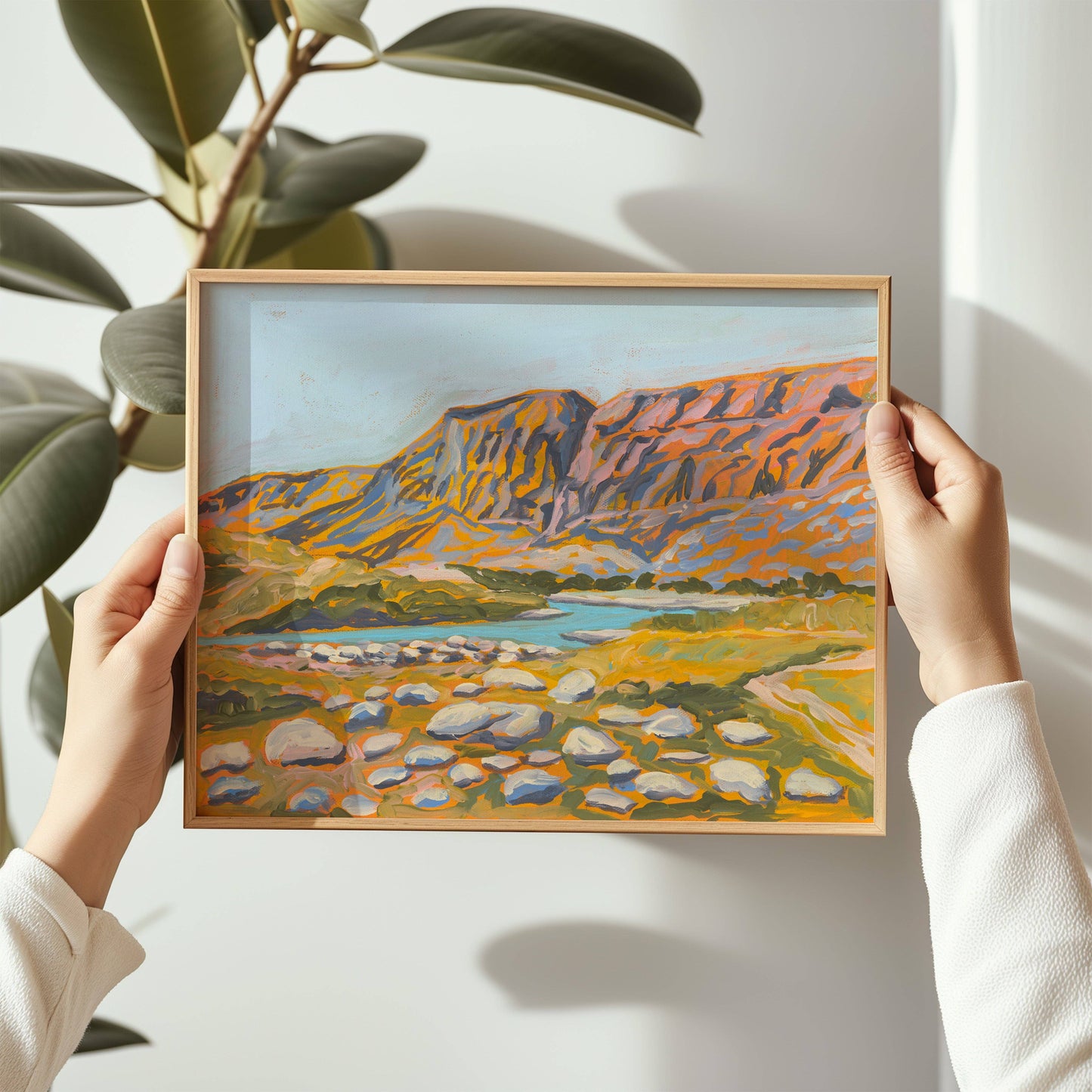 Pastel Big Bend Texas National Park Art Print