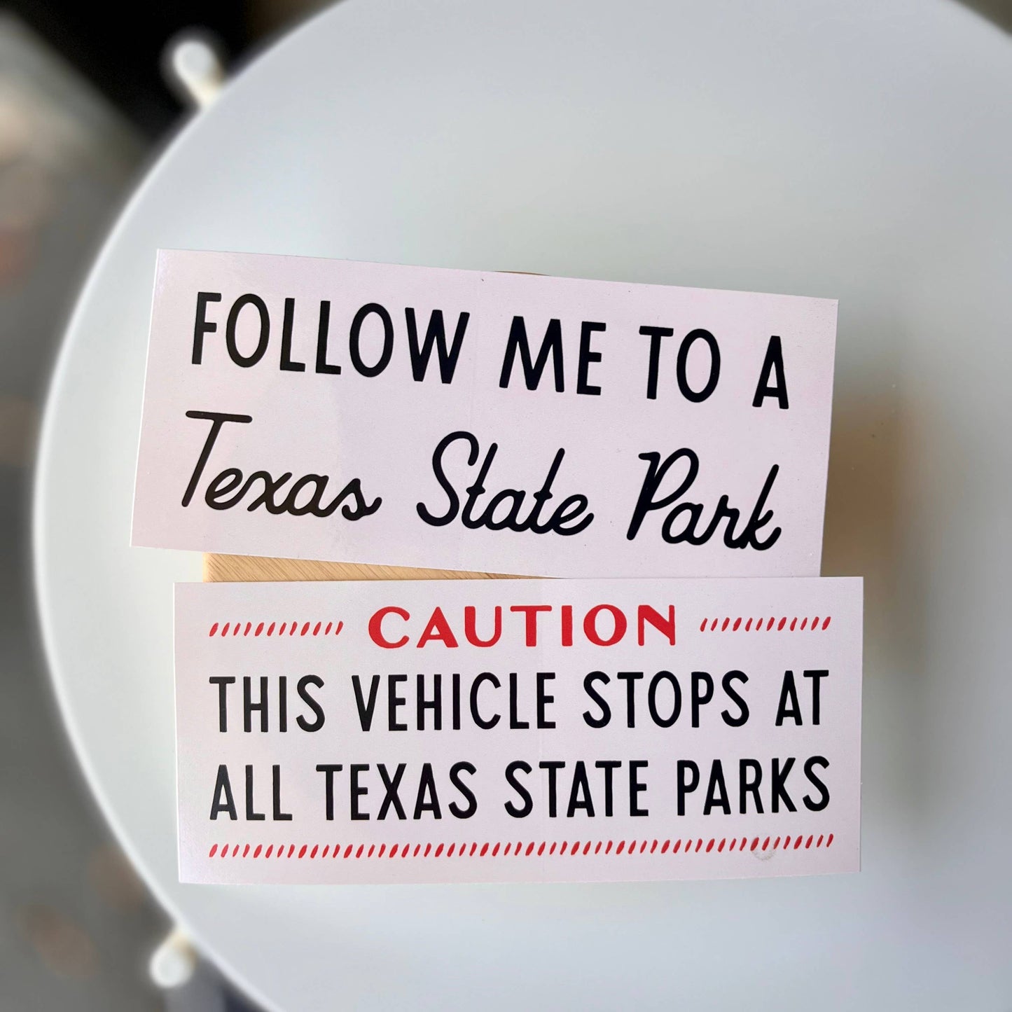 Texas State Park Bumper Stickers