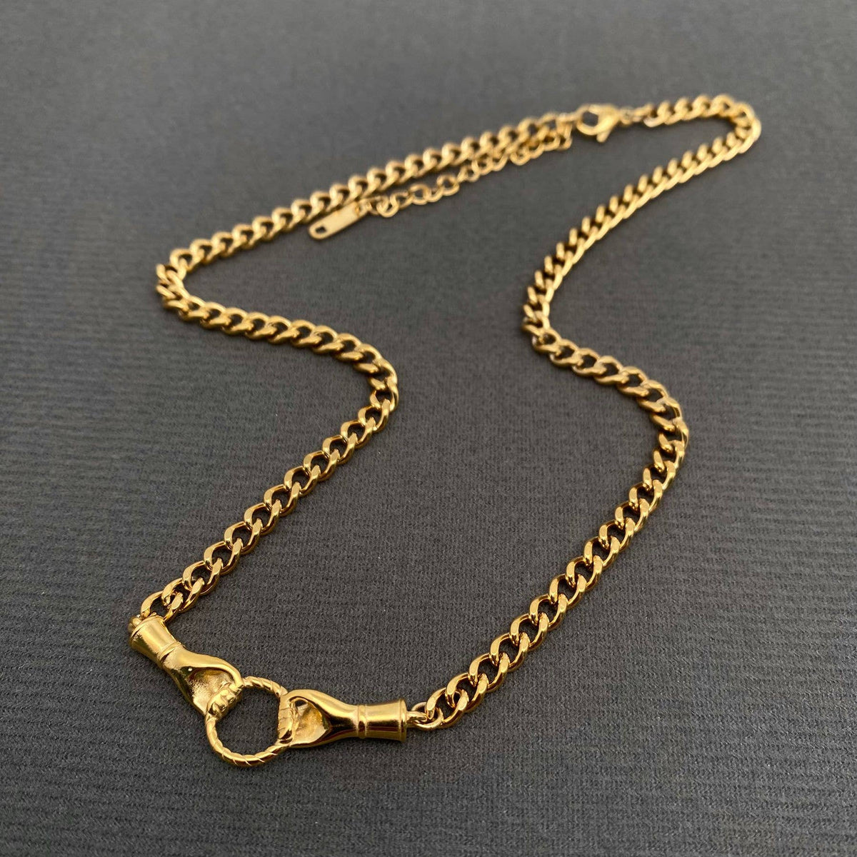 Hand of Friendship 18K Gold Plated Necklace