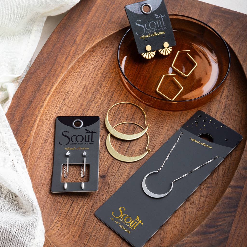 Refined Earring Collection - Stellar Hoop/Gold