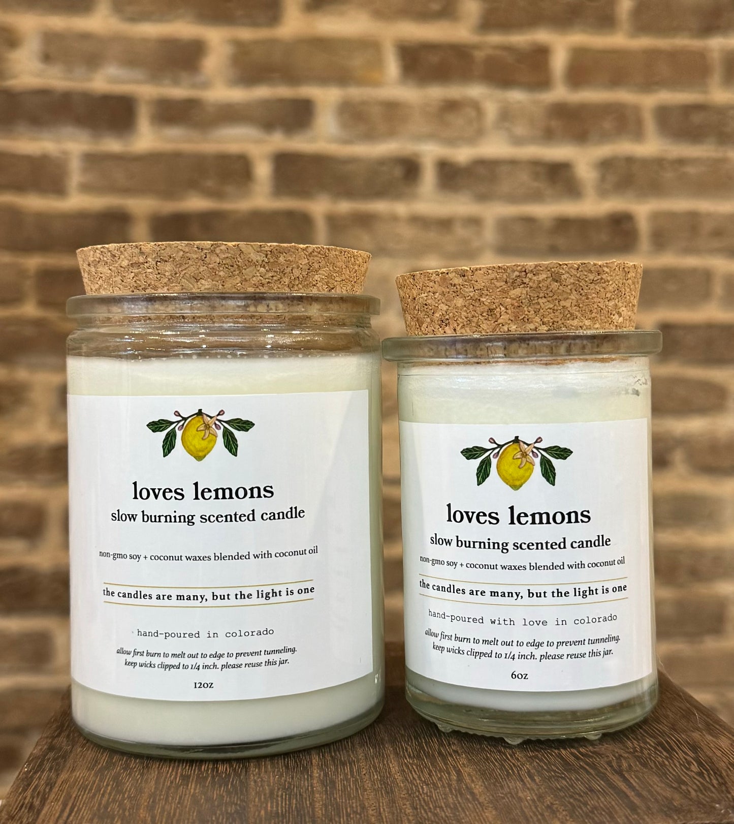 12 oz Eco Soy Wax Candle - Loves Lemons