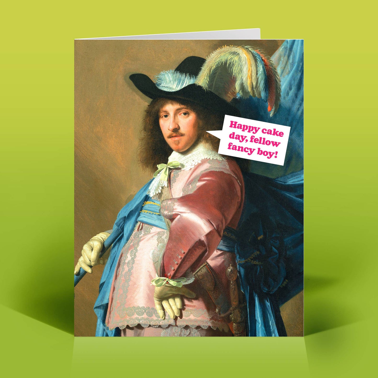 Funny Birthday Card – FANCY BOY – Vintage Quirky Humor