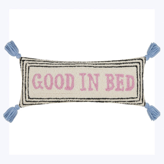 Good In Bed Hook Pillow