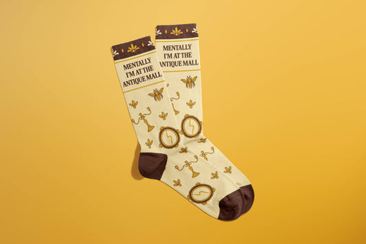 Mentally At the Antique Mall Socks