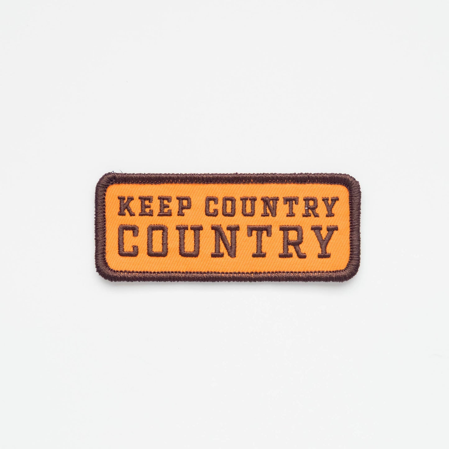Keep Country, Country Embroidered Iron on Patch