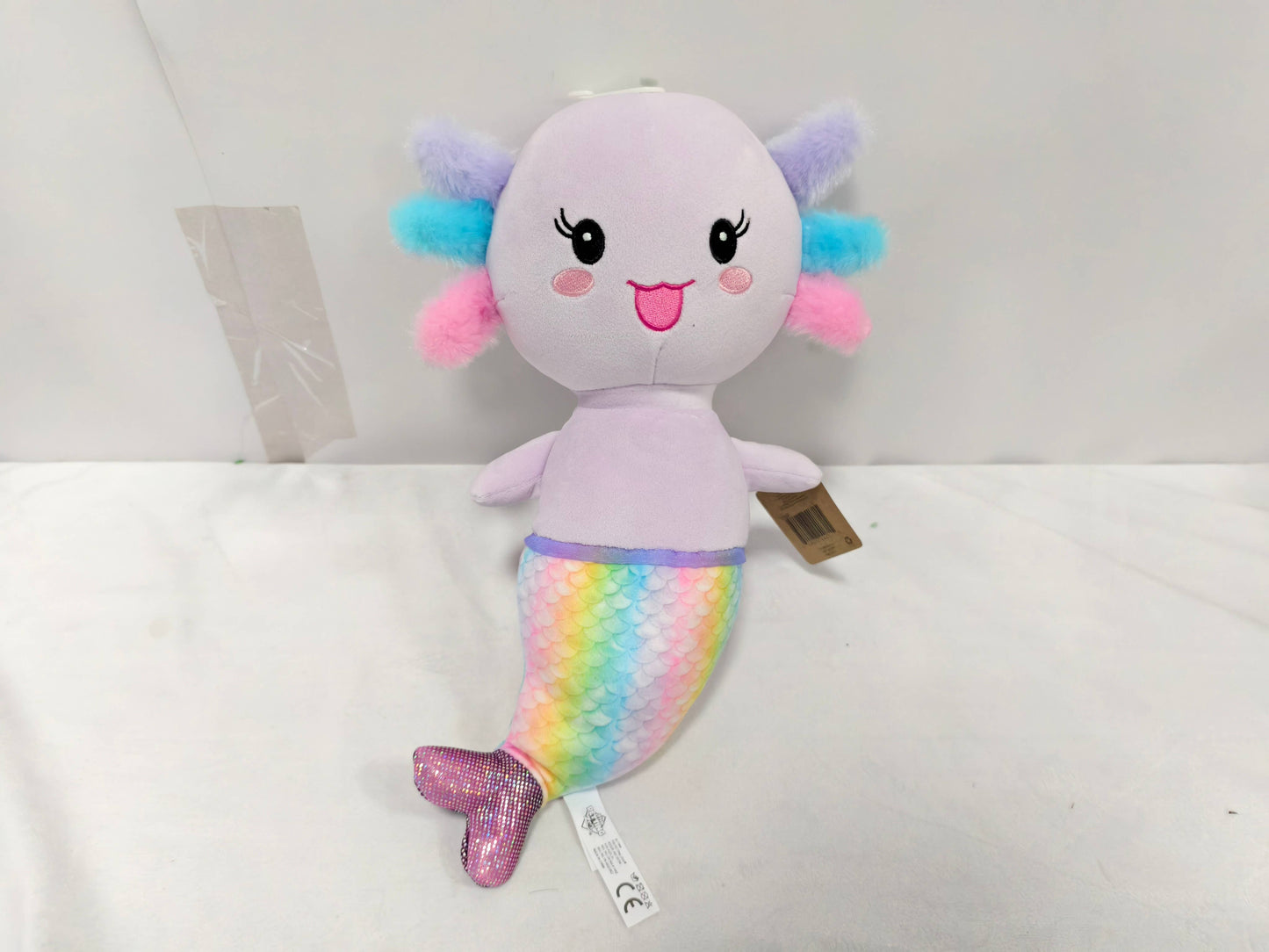 Axolotl Mermaid Asst Green, Pink, Purple 14" (34cm)