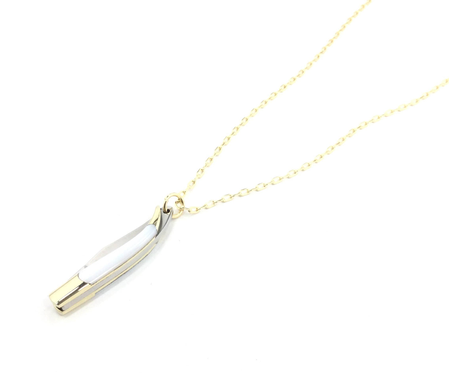 Pearl-Handled Folding Knife Necklace
