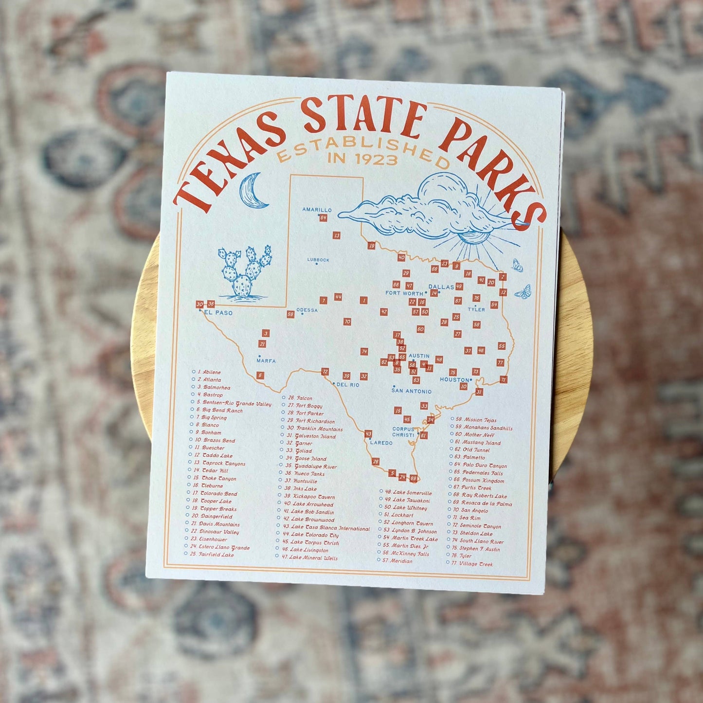 Texas State Park Map