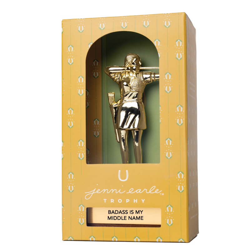 Encouragement Trophy - "BADASS IS MY MIDDLE NAME"