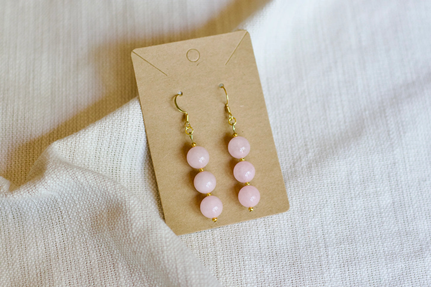 Rose Quartz Earrings
