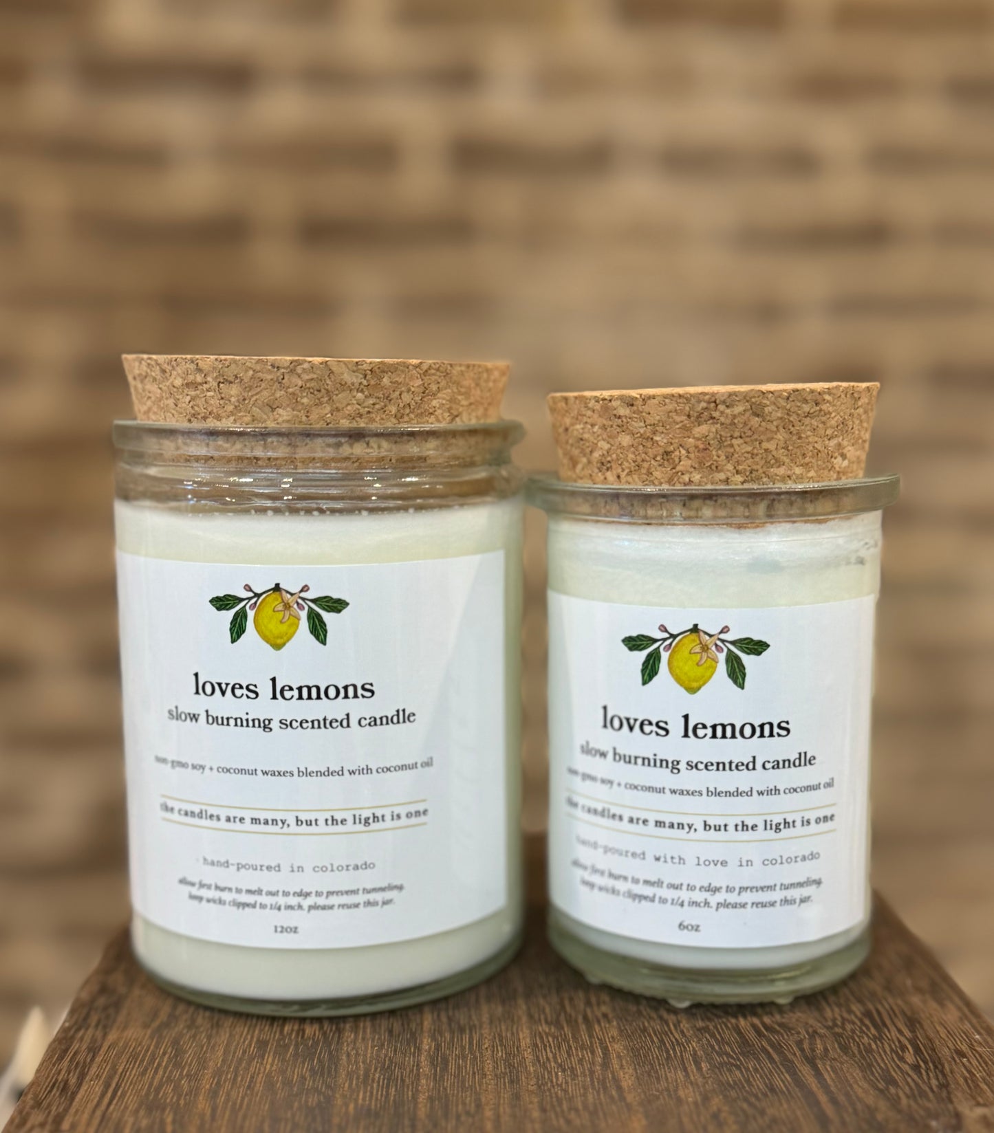 6 oz Eco Soy Wax Candle - Loves Lemons