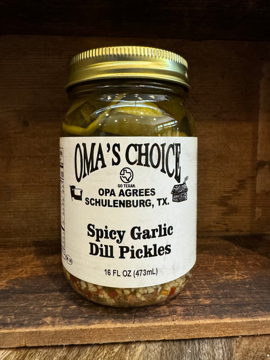 Spicy Garlic Pickles 16 oz