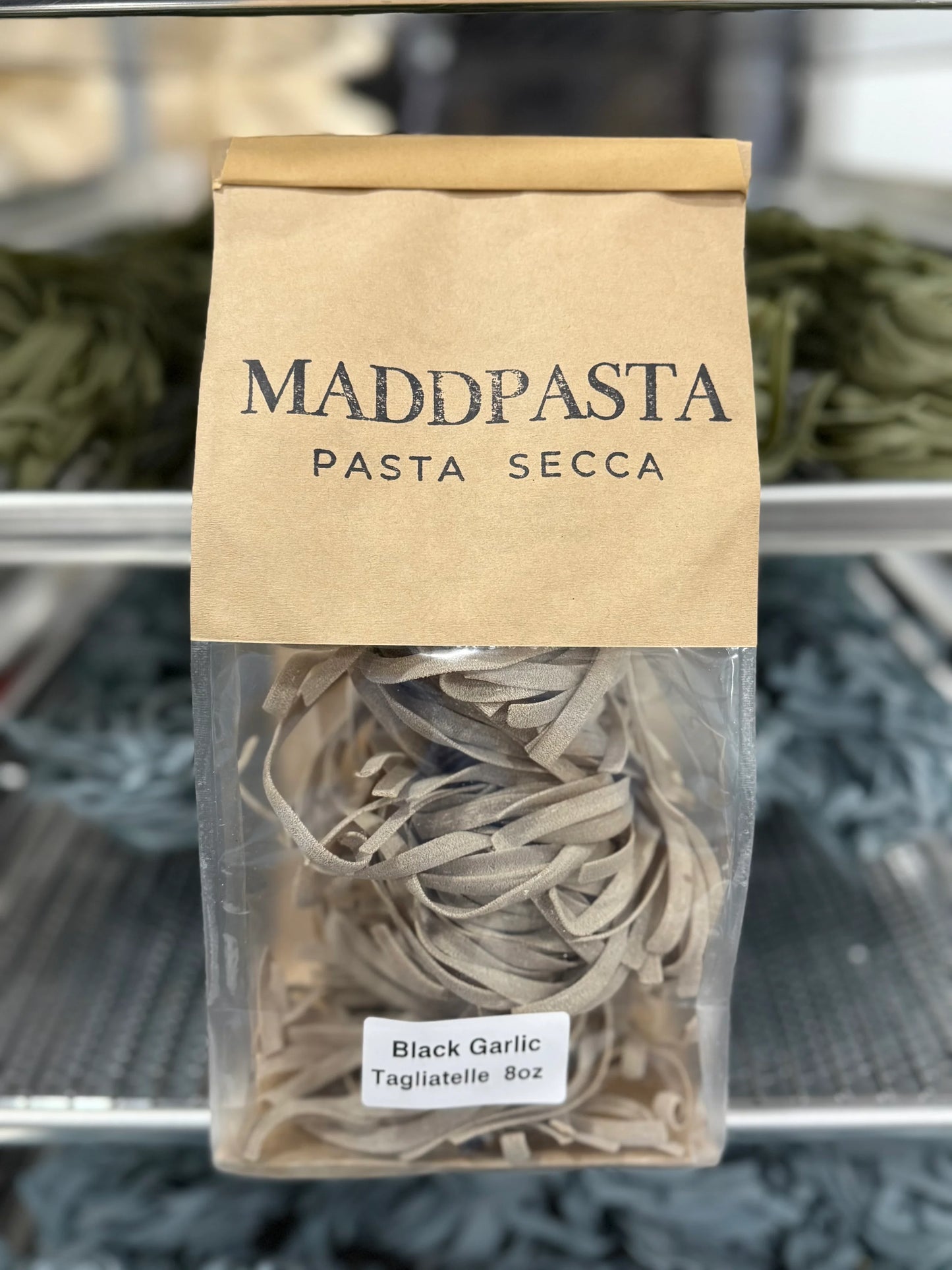 Black Garlic Tagliatelle - Madd Pasta