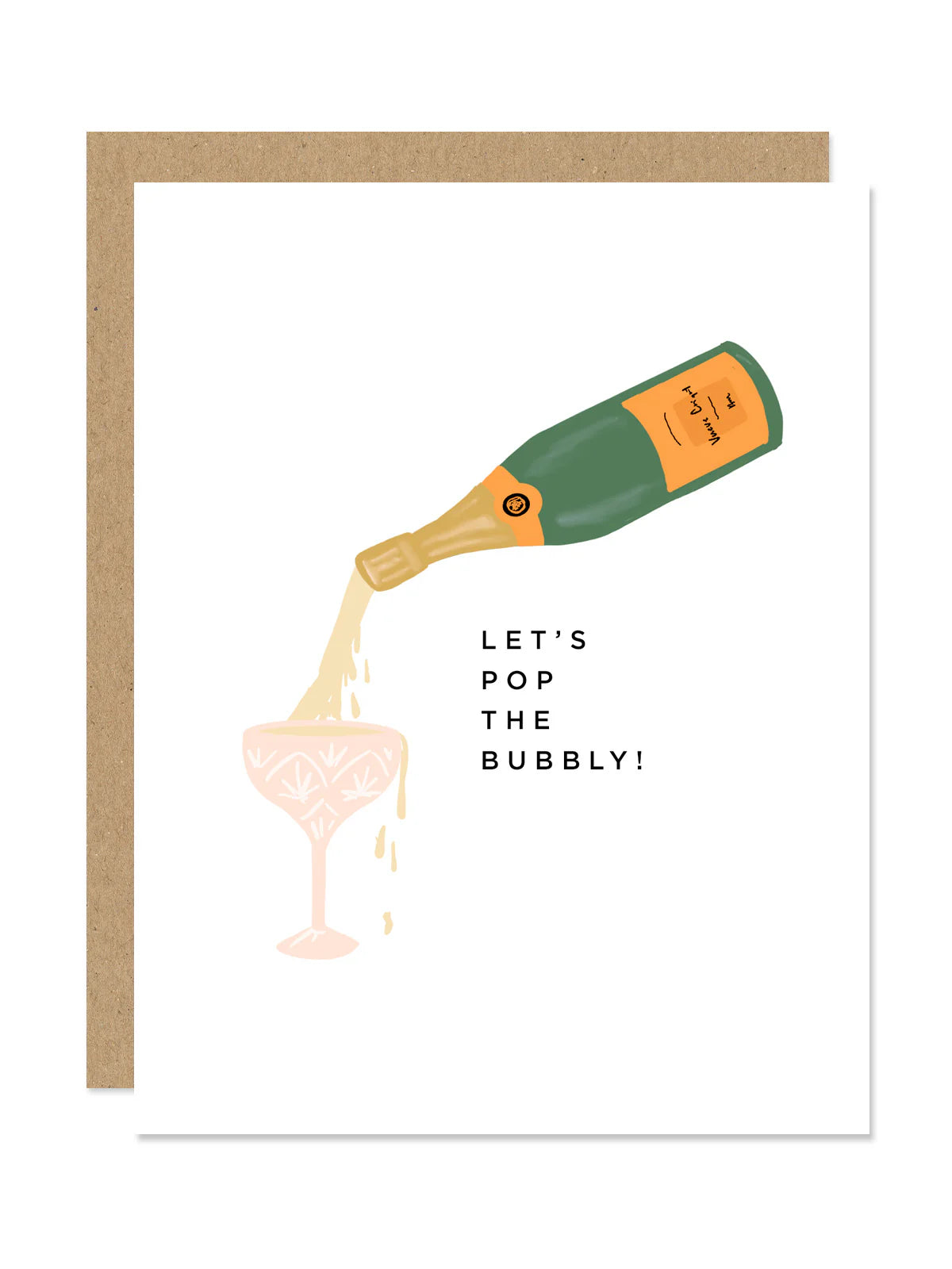 Pop the Bubbly Card