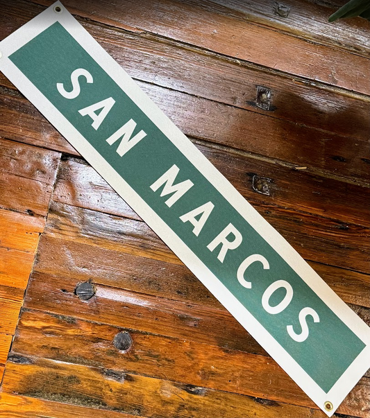 San Marcos 8x40" Felt Banner
