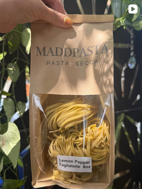 Lemon Pepper Tagliatelle - Madd Pasta