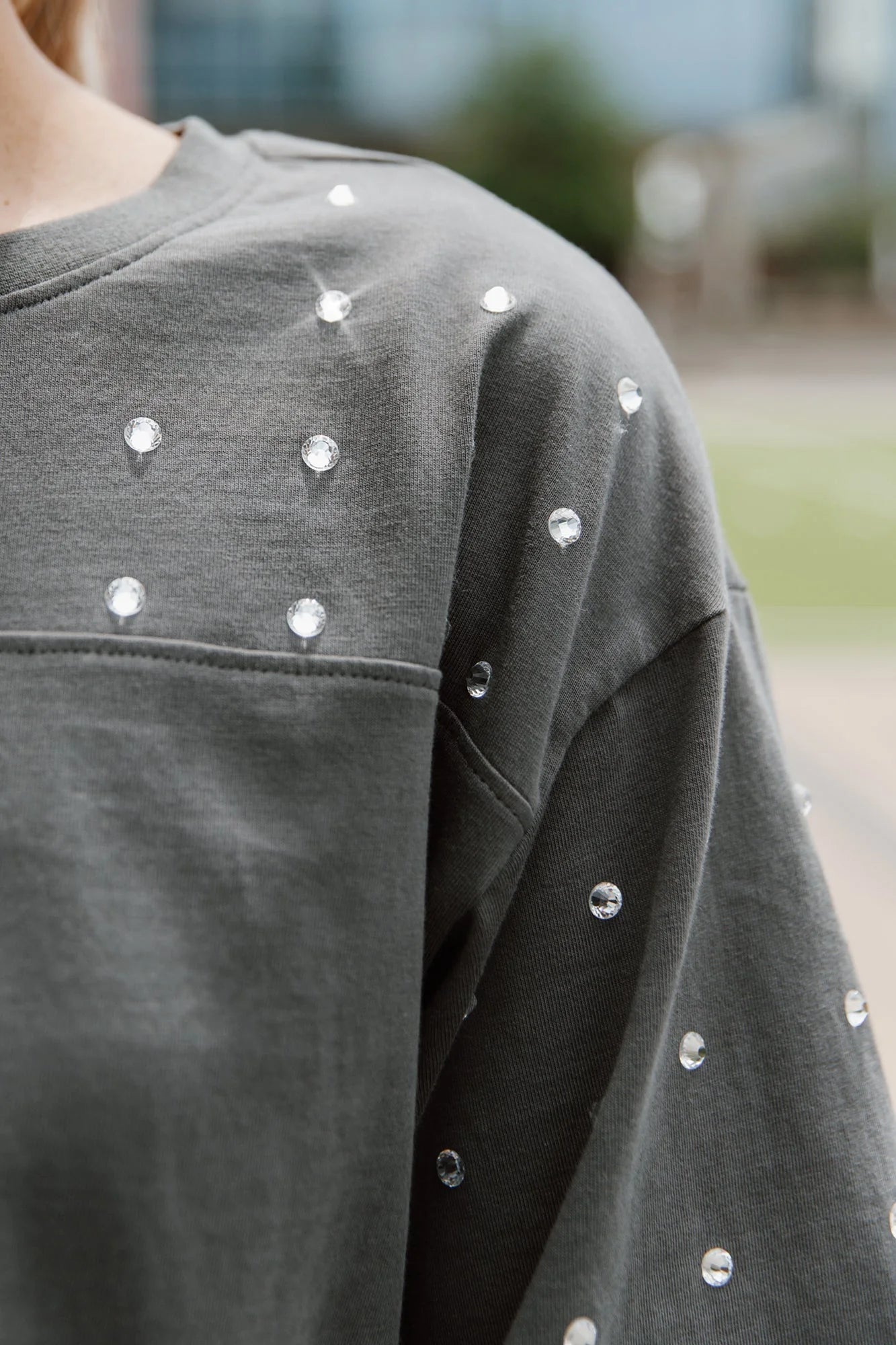 Gameday Texas State Rhinestone Cropped Tee