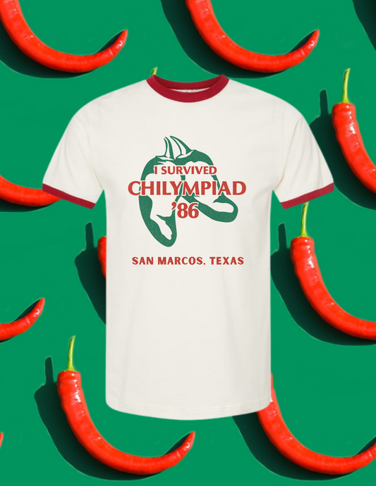 Chilympiad '86 Survivor Tee