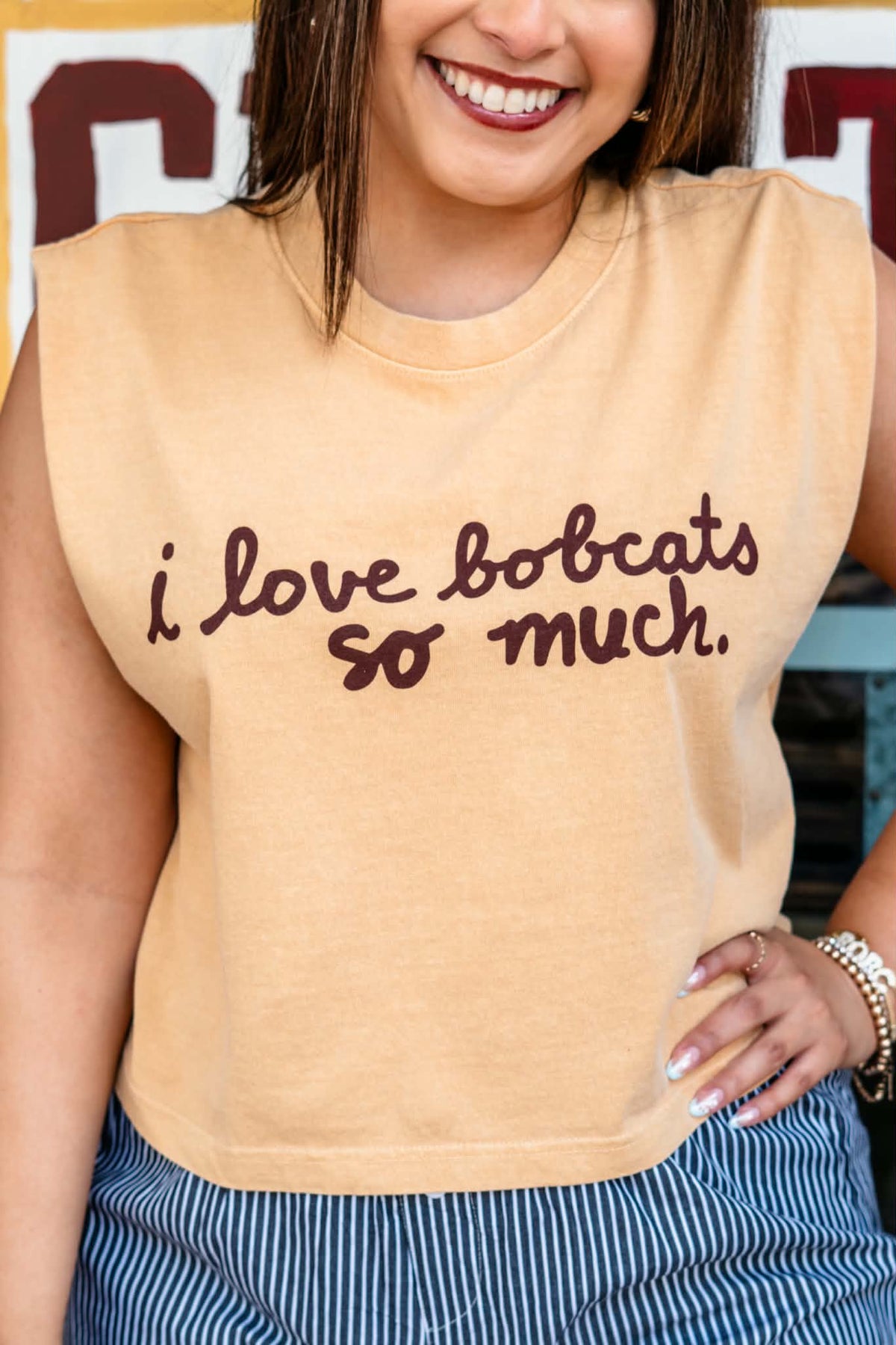 i love bobcats so much Crop Tank